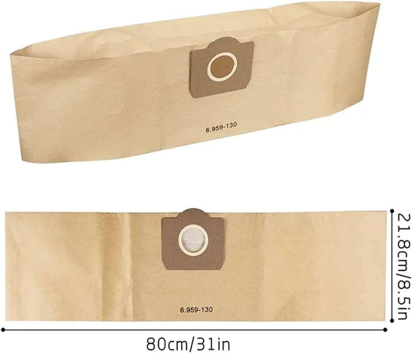 Replace Vacuum Cleaner Dust Bag Hepa Filter ，Compatible for Karcher ，MV3 WD3 WD3200 WD3300 A2204 A2656 WD3.500P SE4001 SE4002 Vacuum Cleaner Parts(12PCS)