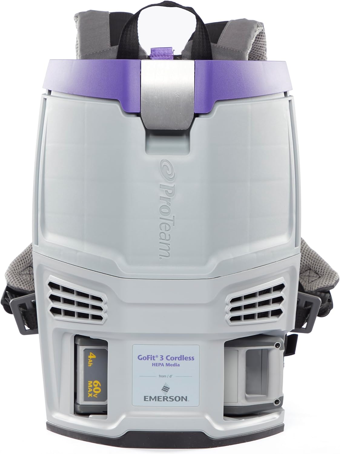 ProTeam GoFit 3 Cordless 4Ah, 3 qt. Commercial Backpack Vacuum w/Xover Multi-Surface Telescoping Wand Tool Kit, 107774