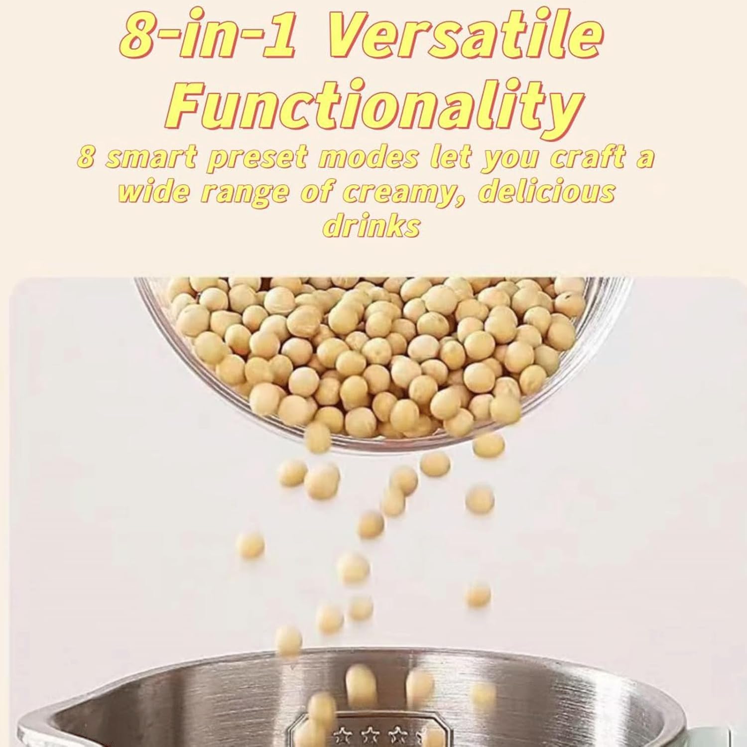 2026 Upgraded The 8-in-1 Multifunction Nut Milk & Juice Maker, 41oz Nutmilk Maker Blender, Automatic Soybean Oat Machine with Delay Start/Keep Warm/Boil Water, BPA-Free, Self-Cleaning (White)