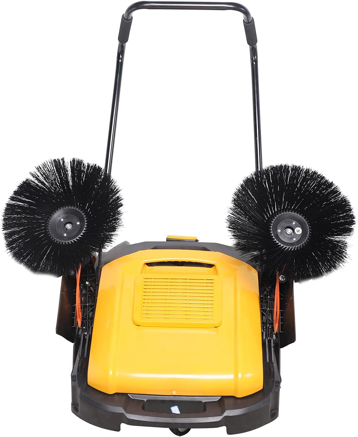 LOYALHEARTDY Industrial Floor Sweeper, Yellow Outdoor and Indoor Sweeper,Hand Push Industrial Sweeper, Space-Saving Portable Household Floor Sweeper (41 Inch)