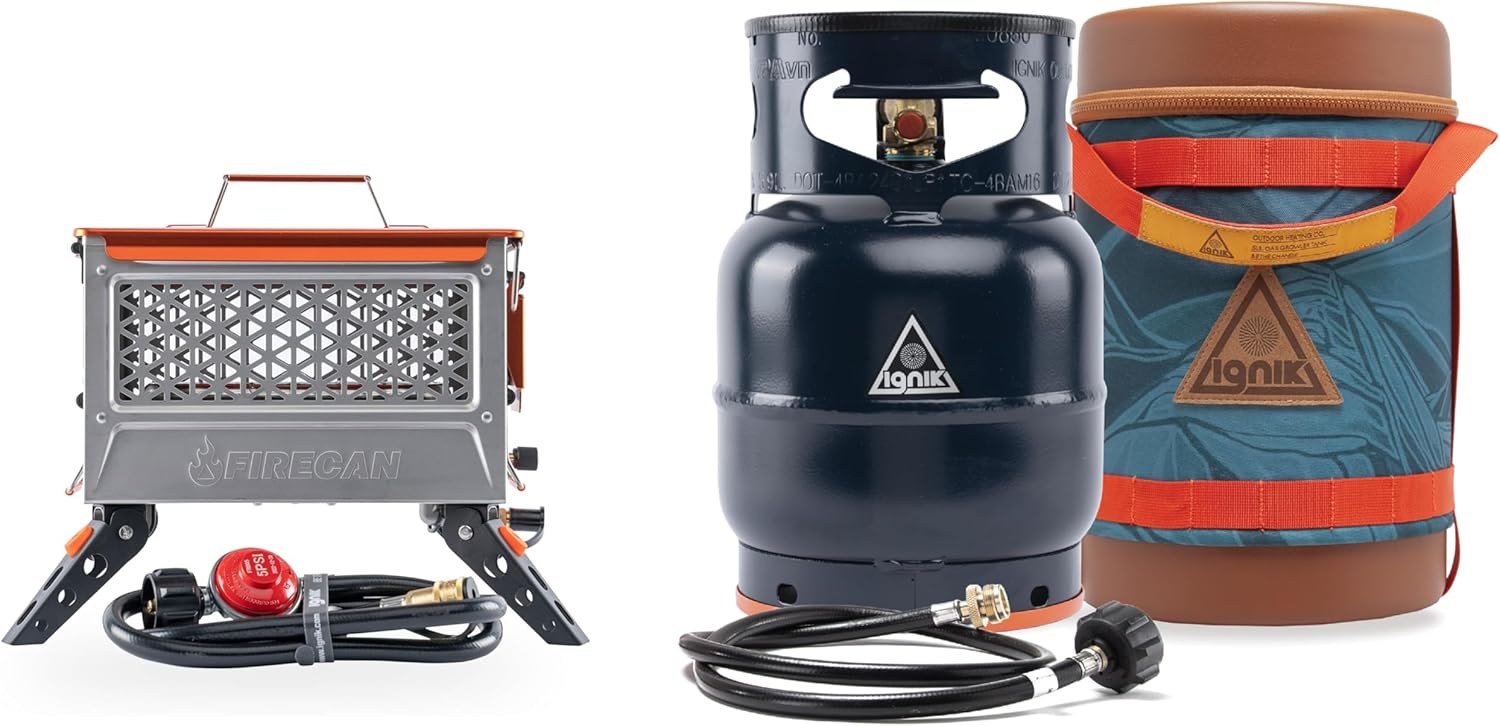 Ignik Firecan Elite + Gas Growler Deluxe 5lb