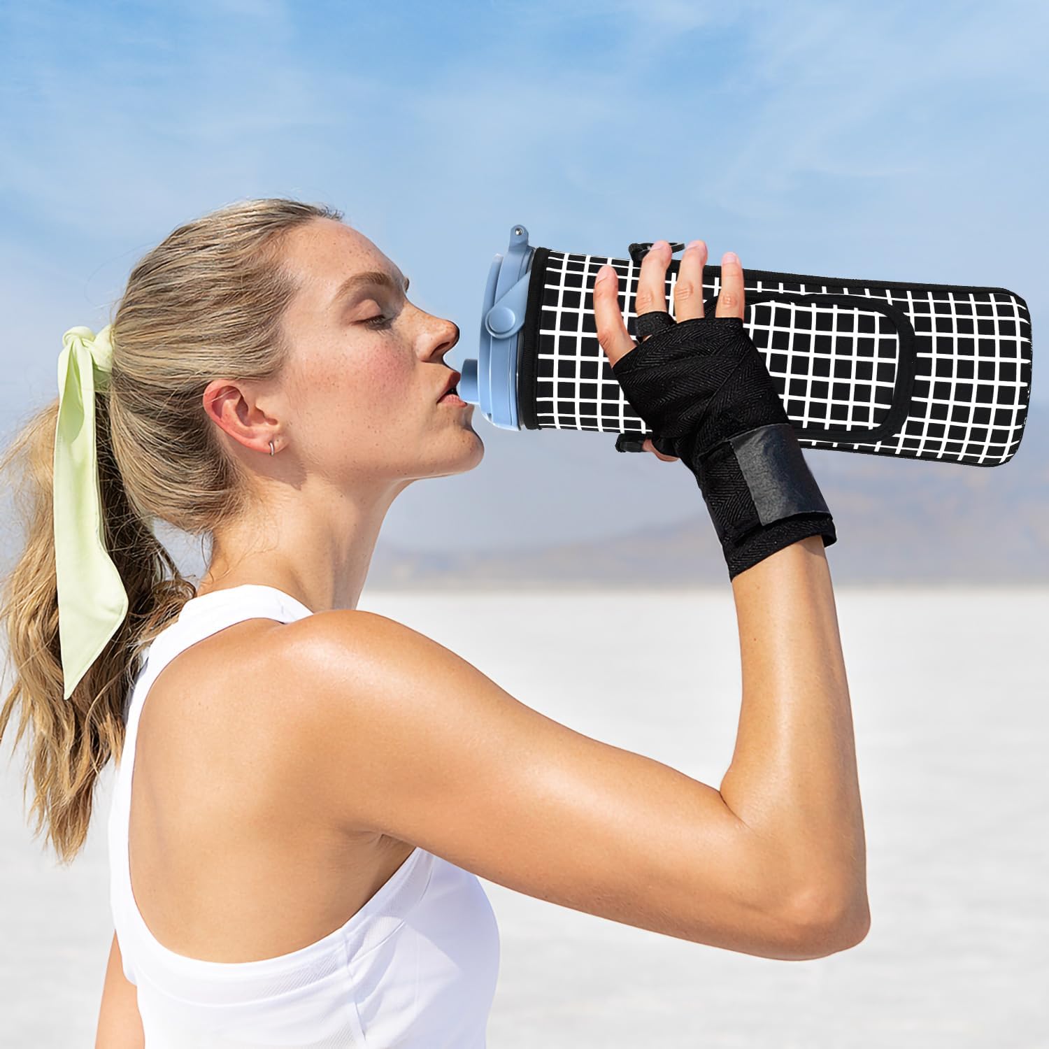 AF-WAN Portable Blender Carry Storage Bag sleeve with Shoulder Strap for Ninja BC151NV/BC51NV/BC151BK/BC151CR/BC151EM/BC151PR/BC151WH 18oz Blast Portable Blender (Black White)