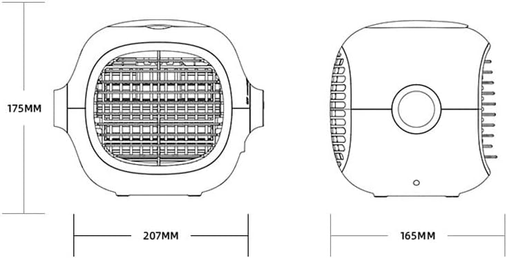 Portable Air Conditioners Fan – Evaporative Air Cooler Cooling Fan with Stepless Speed Regulation, Personal Table Air Conditioners Fan for Bedroom Office Camping (Color : White)
