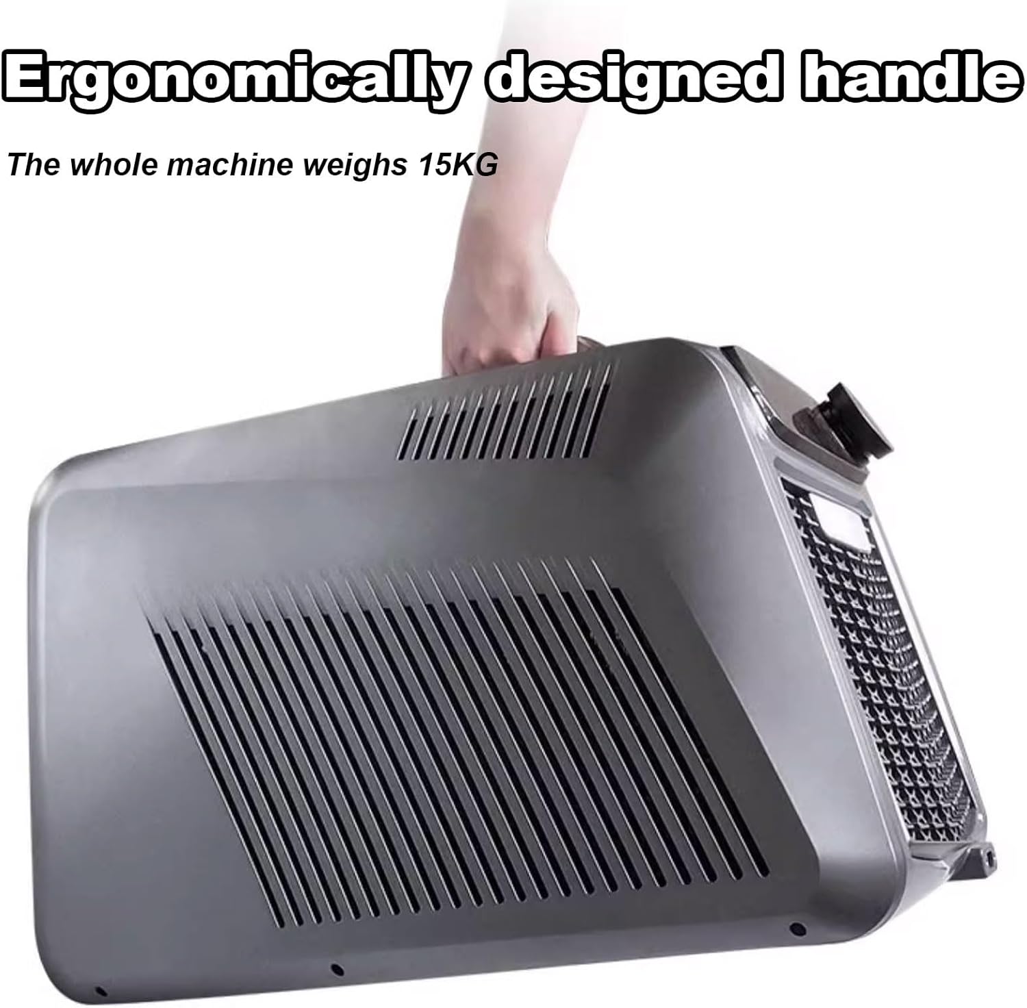 Small Portable Air Conditioner Small Room Air Conditioner with Knob Operation Panel Top Handle Design Cooling Capacity 1600w AC Unit for Room Bedroom Office