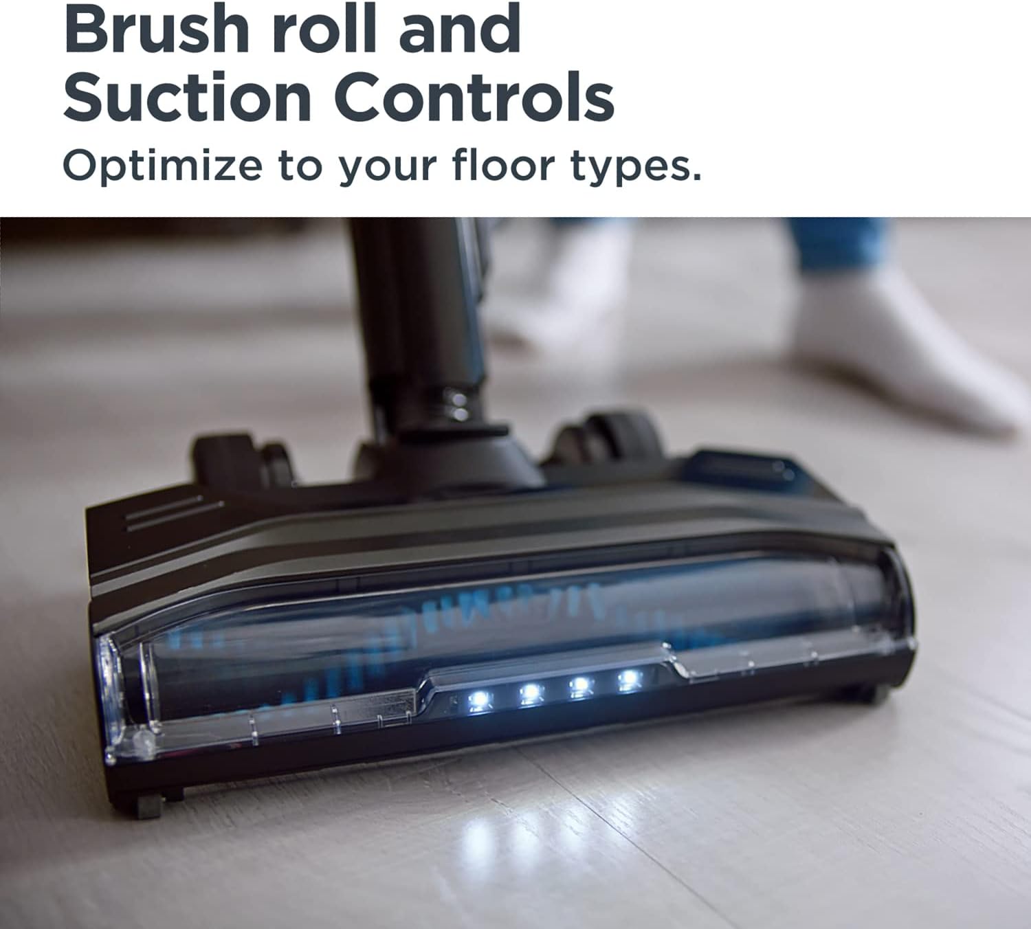 Eureka Lightweight Cordless Vacuum Cleaner, High Efficiency Powerful Motor LED Headlights, Convenient Stick and Handheld Vac, Black