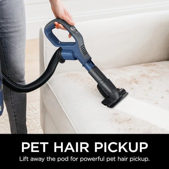 Shark LA301 Navigator ADV Lift-Away Upright Corded Vacuum with Crevice Tool & Upholstery Brush Tool, Blue (Renewed)