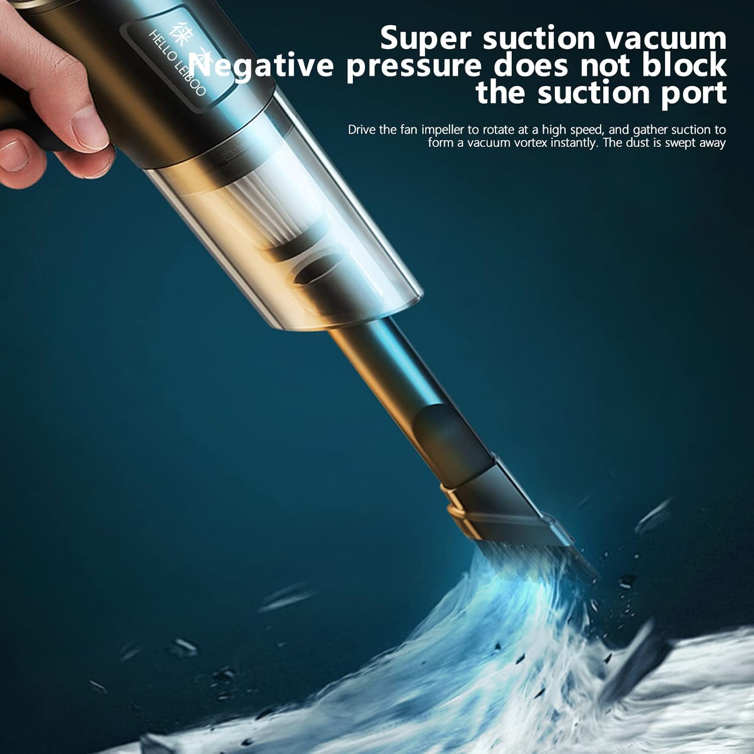 Cordless Handheld Car Vacuum Cleaner, 120w Powerful Suction Small Car Vacuum Cleaner, Multifunctional Accessories,Mini Dusts Buster with Filter Portable Vacuum Cleaner