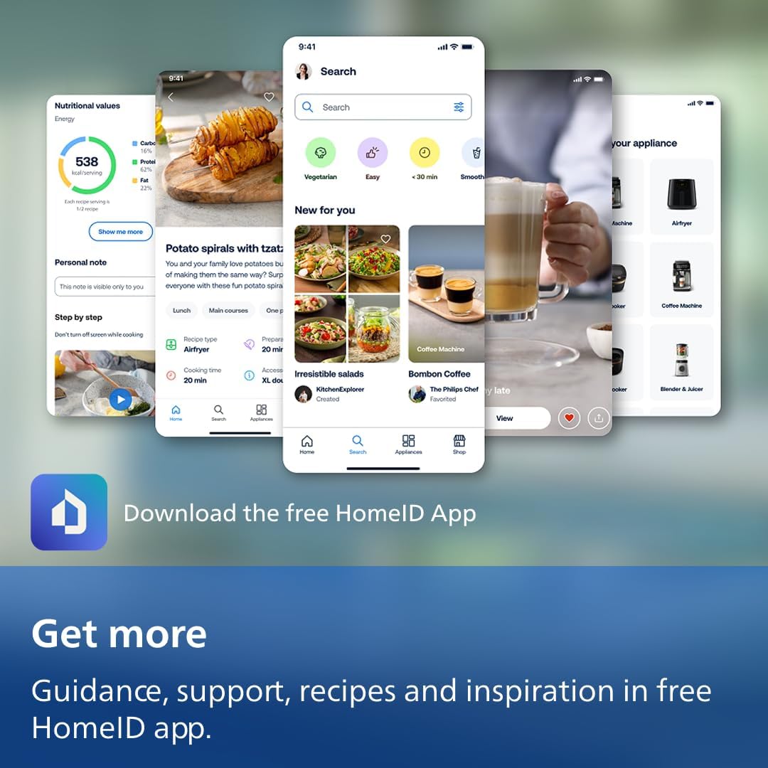 Philips Airfryer 3000 Series - Premium 6.5qt Airfryer with Window, RapidAir Plus Technology, 16 Ways to Cook, 90% Less Fat, Easy to Clean, Touchscreen, Energy Saving (NA330/00)