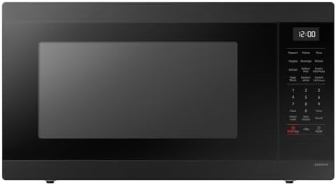 SAMSUNG 1.9 cu. ft. Countertop Microwave with Sensor Cooking, Matte Black Stainless Steel, MS19DG8500MTAA