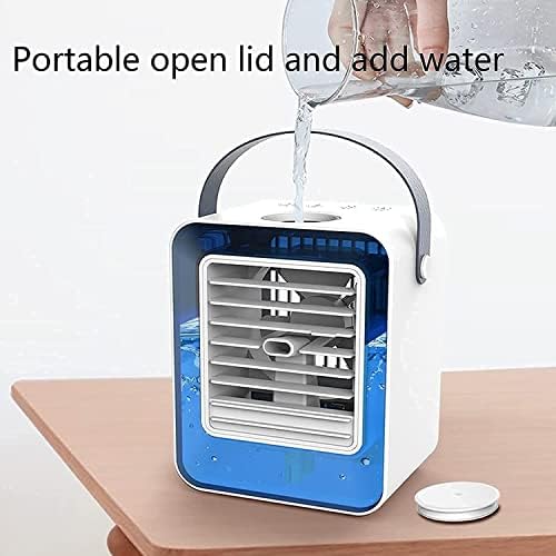 Portable Air Conditioner, Mini Air Conditioner Portable Cooler, Desktop Cool Personal Space, Suitable for Bedside, Office
