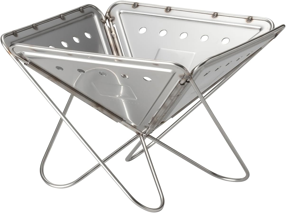 Snow Peak Pack & Carry (S) Fireplace - Made of Durable Stainless Steel - 10.6 x 10.6 x 8.25 in