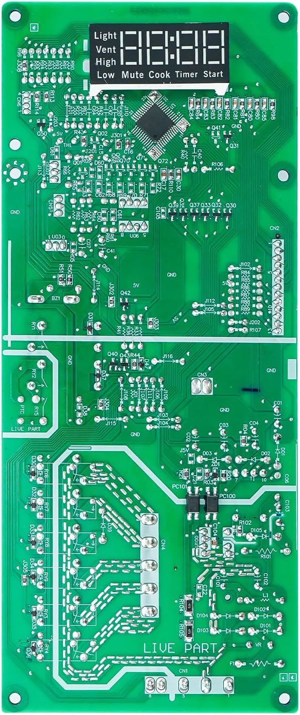 WB27X29801 Microwave Main Control Board Fits for GE Microwaves JNM3163RJ5SS JVM3162RJ5SS, Replaces WB27X38153 4586374 AP6327864 PS12299300 Microwaves Parts