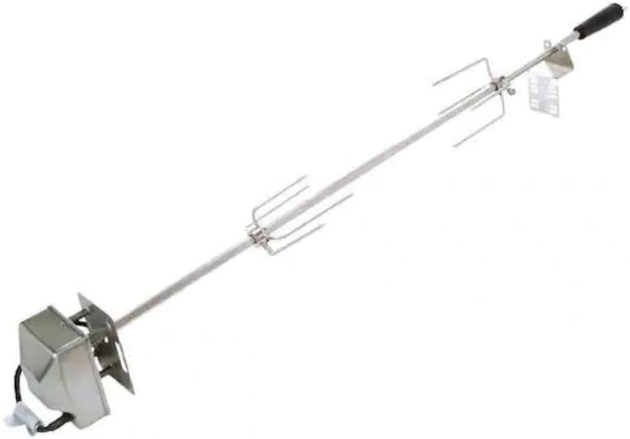Spire 32 in. Stainless Steel Rotisserie Chicken Grilling Kit with Motor, 1/2