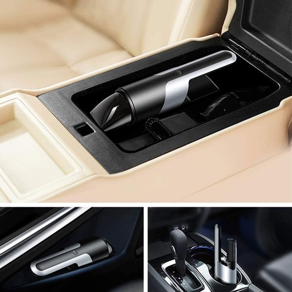 Handheld Car Powerful Suction Hand Cleaner, 5300Pa Hand Vacuum with Powerful Cyclonic Suction, Portable Vacuum Cleaner for Pet Hair, Dust, Gravel, Home Cleaning