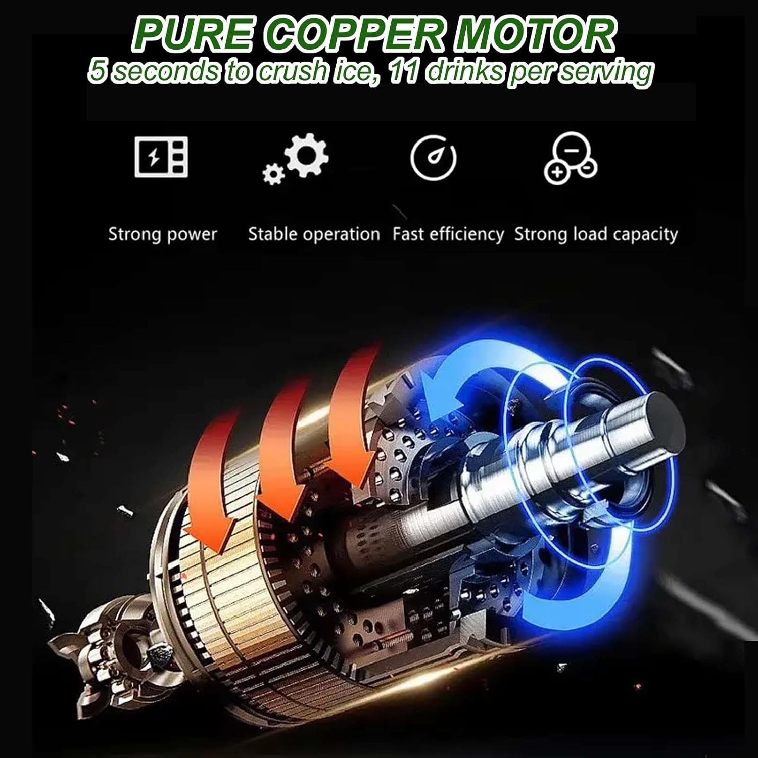 Countertop Blender with Silent Cover,2L Cup with Engraved Scale,Removable Cup and Noise-Reducing Cover,for Milkshakes