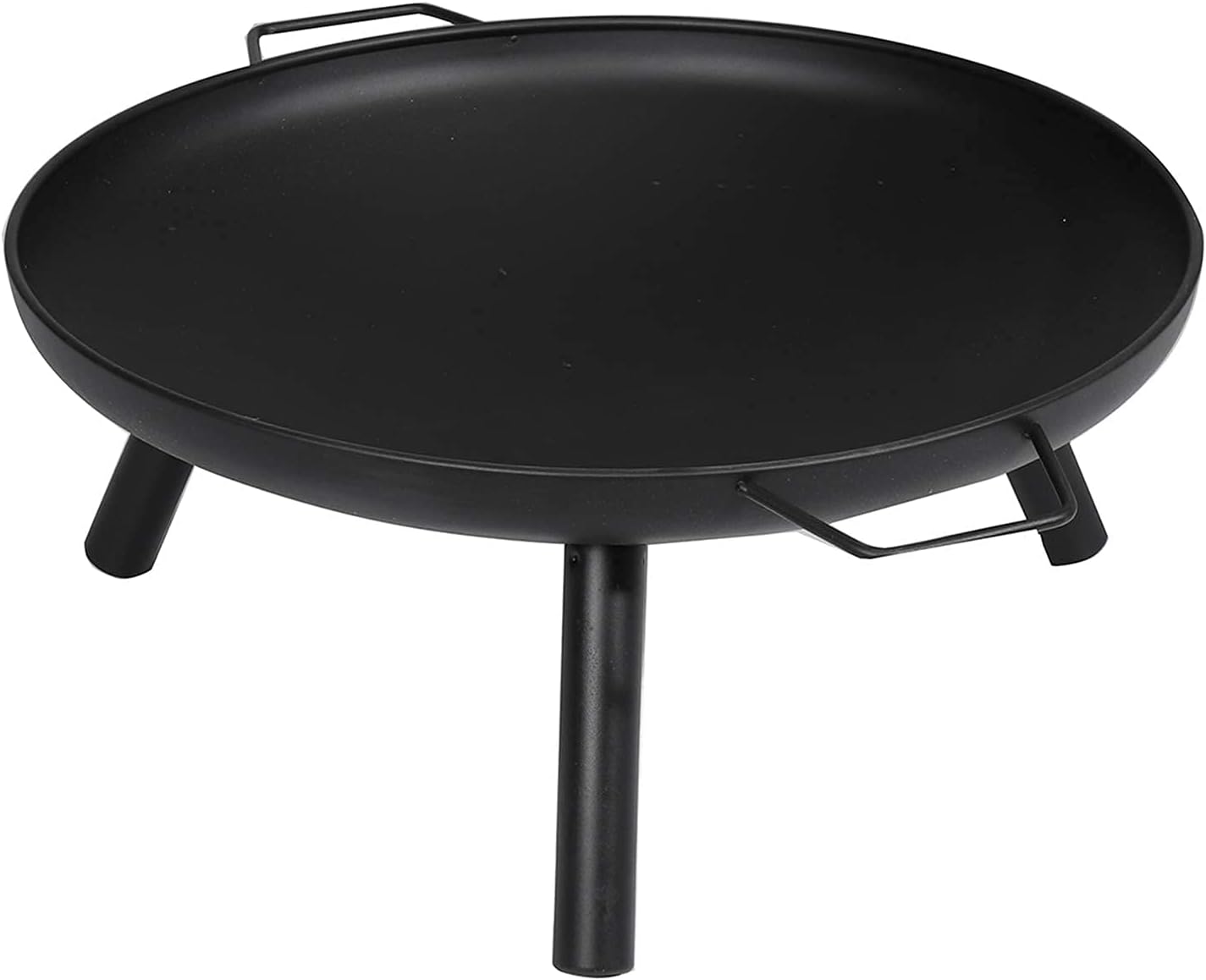 ItzZa Round Fire Pit,Outdoor Garden & Patio Square Heater Fire Pit Brazier, black