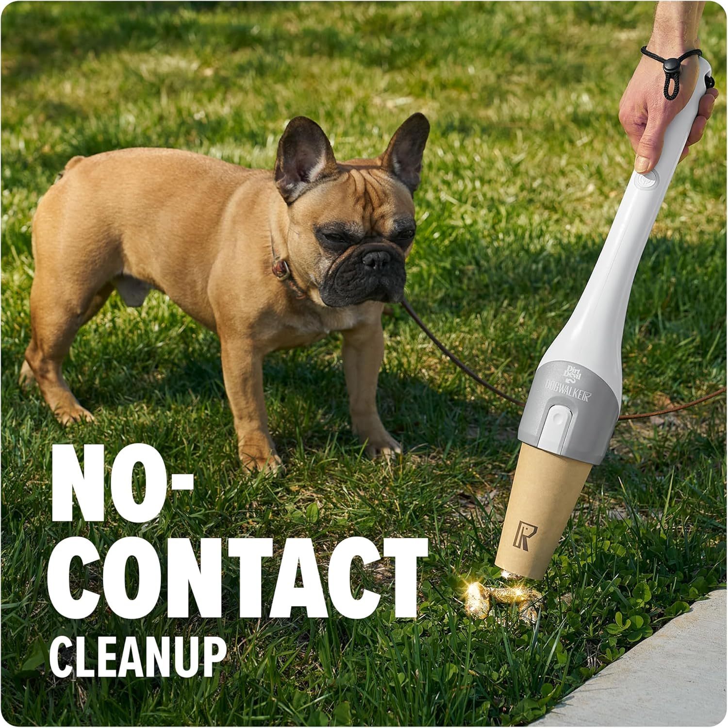 Dirt Devil Dogwalker Pet Waste Vacuum, Portable Handheld Vacuum, No-Contact Poop Scooper for Dogs, Ideal for Dogs up to 50 Pounds, Dog Poop Scooper for Yard Cleanup and Walks