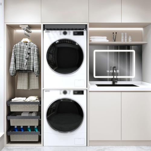 Retractable Invisible Clothes Drying Rack - Space-Saving Trouser Drawer & Built-in Wardrobe Basket for Above Washing Machine - Ideal for Small Spaces and Efficient Drying
