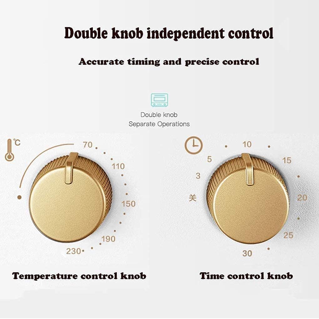 oven mini oven air fryer oven 12L Mini Oven,Electric Cooker and Grill, Home Baking Small Oven Timer Double Glass Door Top and Bottom Heat1000W Convection Countertop Toaster Oven (Blue) (White) Toast