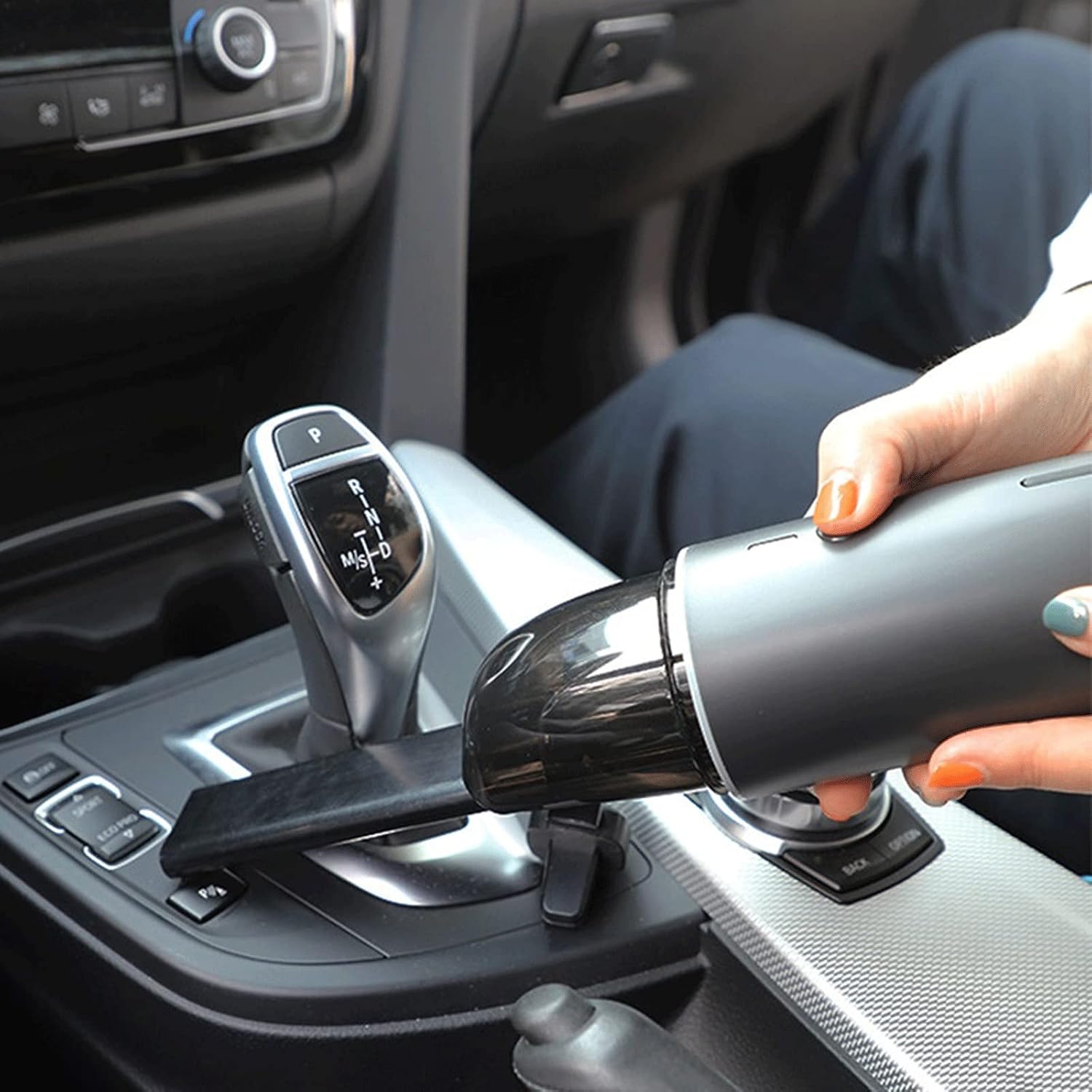 Vacuum Cleaners Vacuum Cleaner Portable Handheld Suction Low Noise Vacuum for Car Cleaner (Color : White) (White)