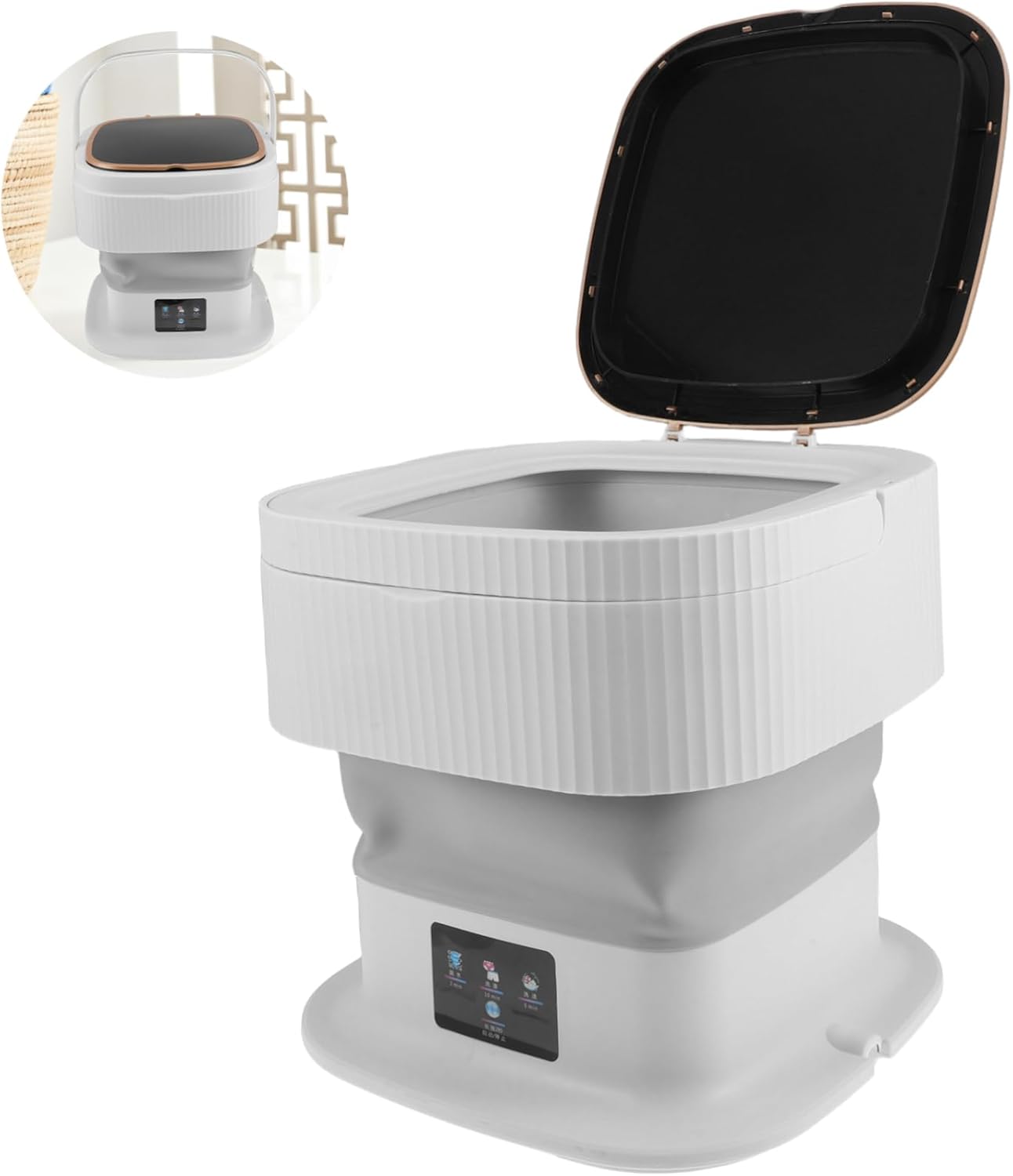 Veemoon Portable Mini Washing Washer and Dryer for Clothes Underwear and Socks for Apartments and Travel