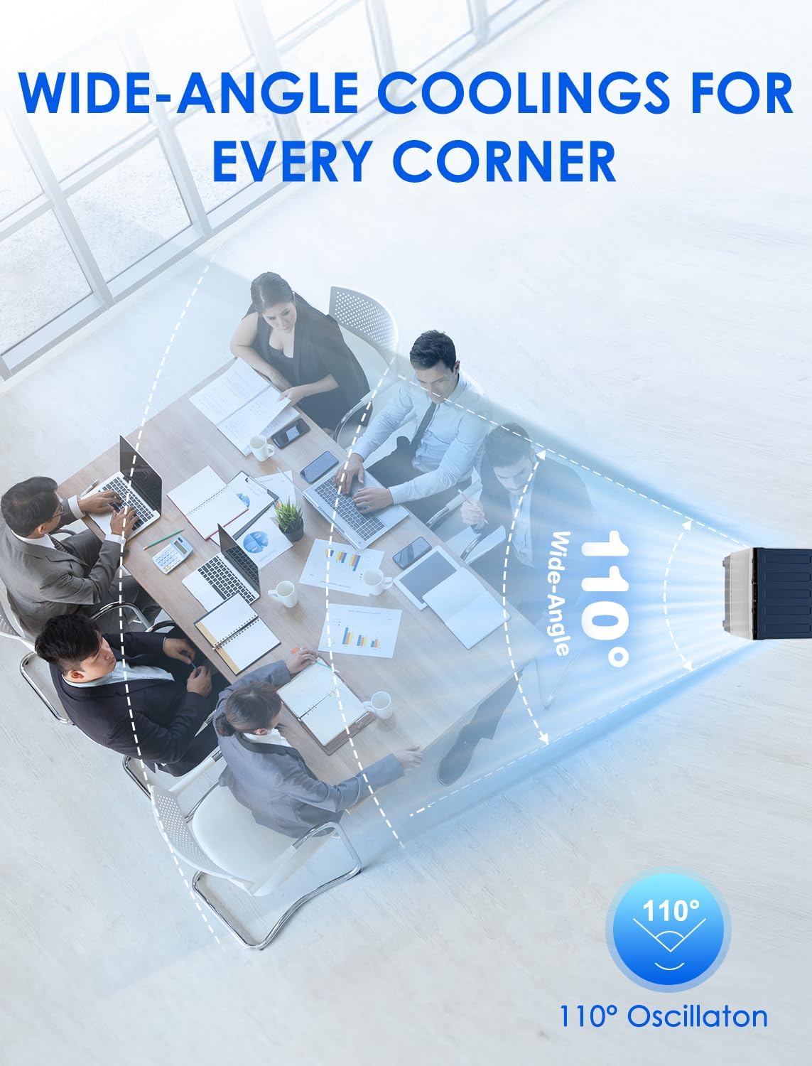 Air Choice Portable Evaporative Air Cooler, 1800 CFM Swamp Cooler with 6 Ice Box & 5.3 Gal Water Tank, 110° Swing, 3 Speeds, Upgraded Remote, 12H Timer, 3-in-1 Air Cooling Fan for Outdoor Indoor, Gray