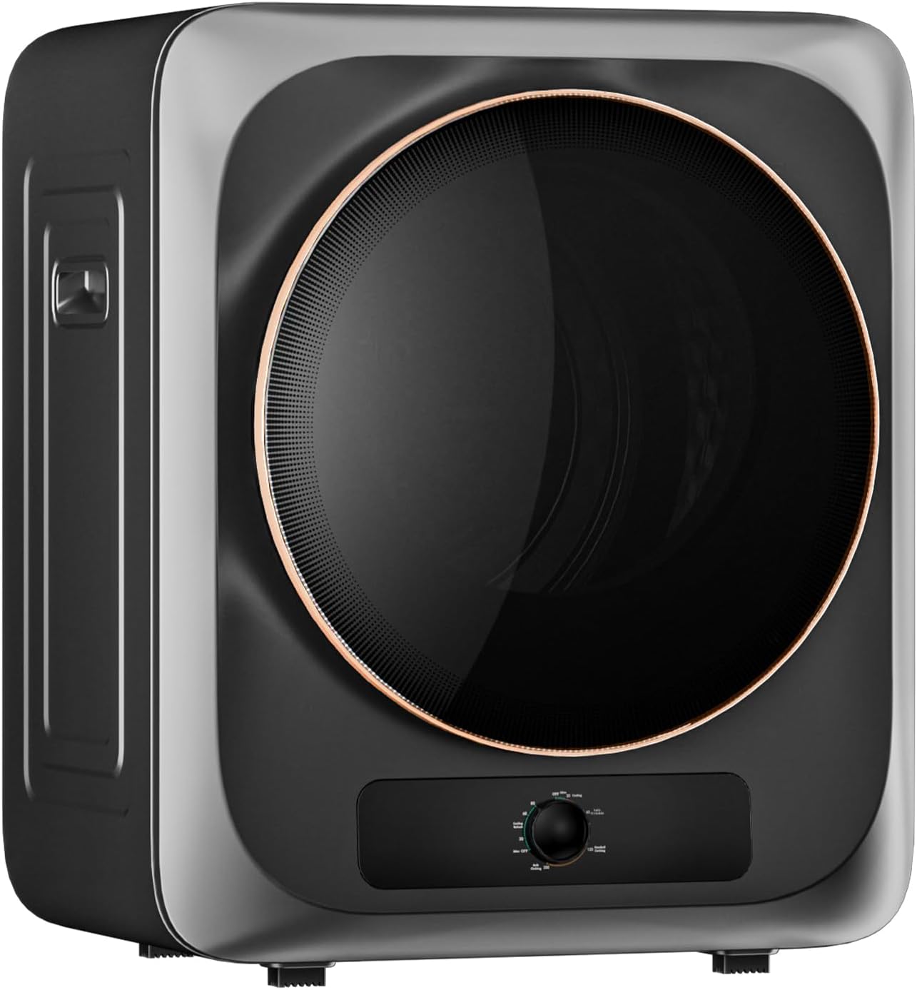 Zynkez Portable Clothes Dryer, 110V Electric Compact Laundry Dryer with Stainless Steel Tub for Apartments, Dorms, RVs (Grey)