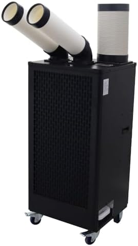 Industrial Spot Cooler Air Conditioner Commercial Portable Air Cooler 15400 Btu/h Mobile for Outdoor Indoor Workshops 220V