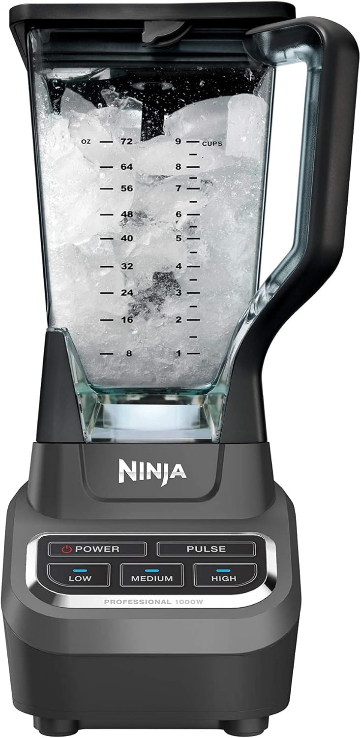 Professional 72 Oz Countertop Blender Compatible with BL610 with 1000-Watt Base and Total Crushing Technology for Smoothies, Ice and Frozen Fruit, Black, 9.5 in L x 7.5 in W x 17 in H