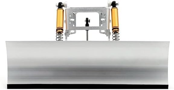 for 1/10 Remote Control Climbing Car Kit RTX4 Metal Snow Shovel SCX10 III 90046 Bidirectional Snow Shovel Tool - (Color: Silver)