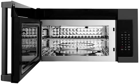 ZLINE Over the Range Convection Microwave Oven in Black Stainless Steel with Traditional Handle and Sensor Cooking