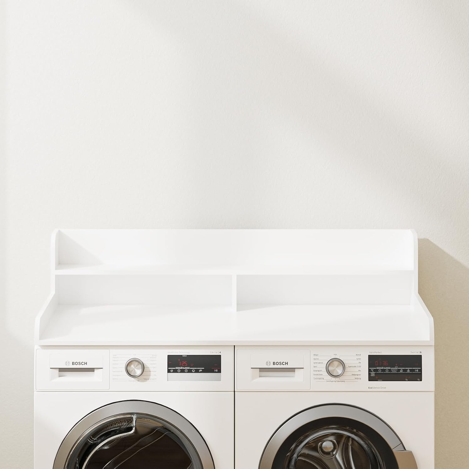 2-Tier Washer Dryer Countertop, Laundry Room Organization and Storage, 27.6