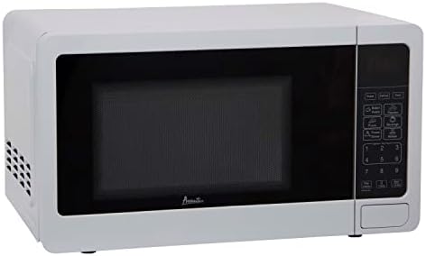 Avanti MT7V0W Microwave Oven 700-Watts Compact with 6 Pre Cooking Settings, Speed Defrost, Electronic Control Panel and Glass Turntable, White