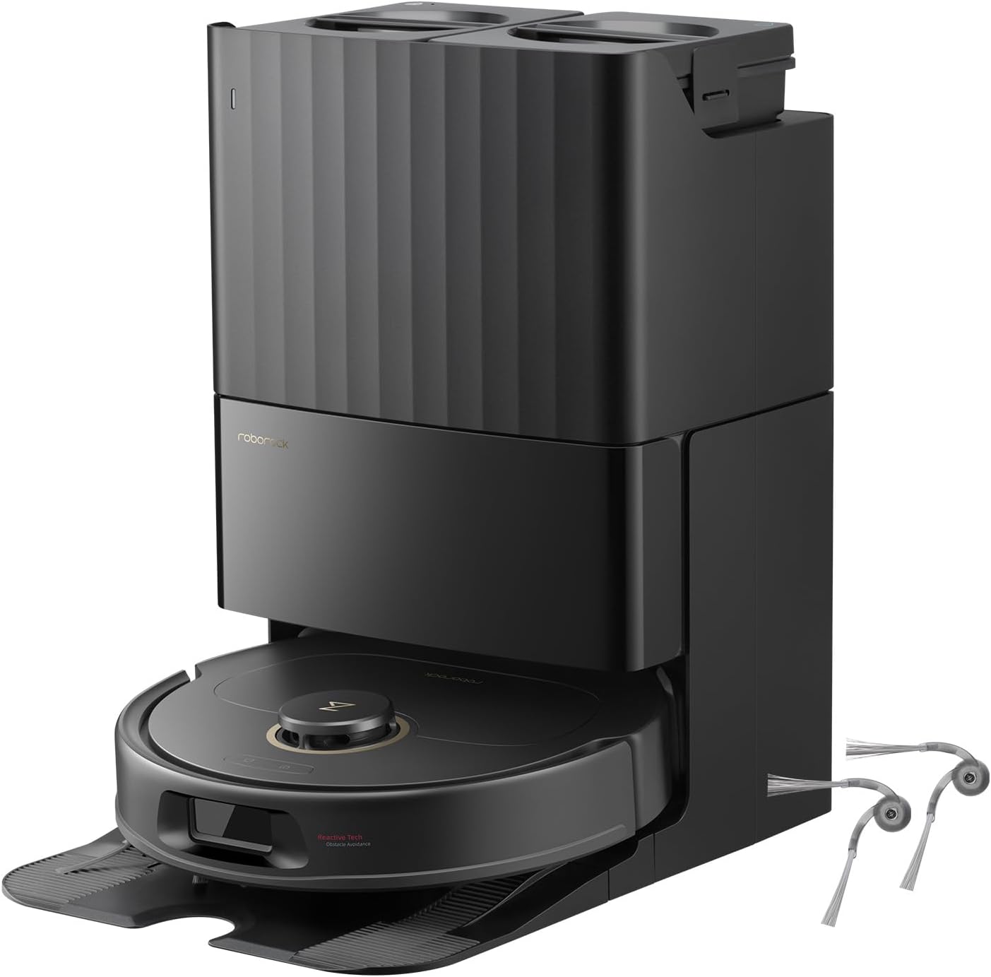 roborock Qrevo S5V Robot Vacuum Cleaner with Zero-Tangling Side Brushes Replacement Bundle