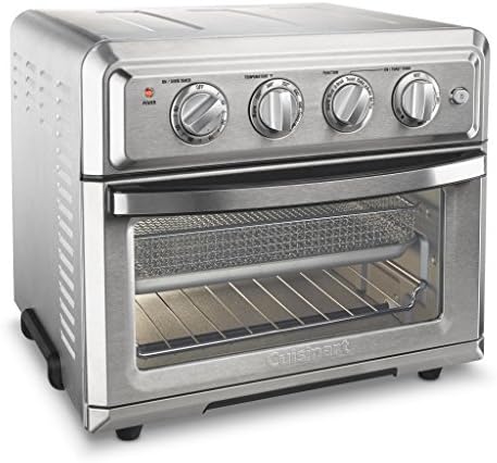 Air Fryer + Convection Toaster Oven by Cuisinart, 7-1 Oven with Bake, Grill, Broil & Warm Options, Stainless Steel, TOA-60
