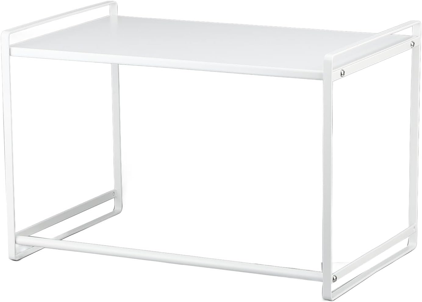 TOPINCN Microwave Oven Rack, Heavy Duty Carbon Steel Storage Shelf with 44lbs Load Capacity, for Kitchen Countertop Organizing Bottles Bowls Plates