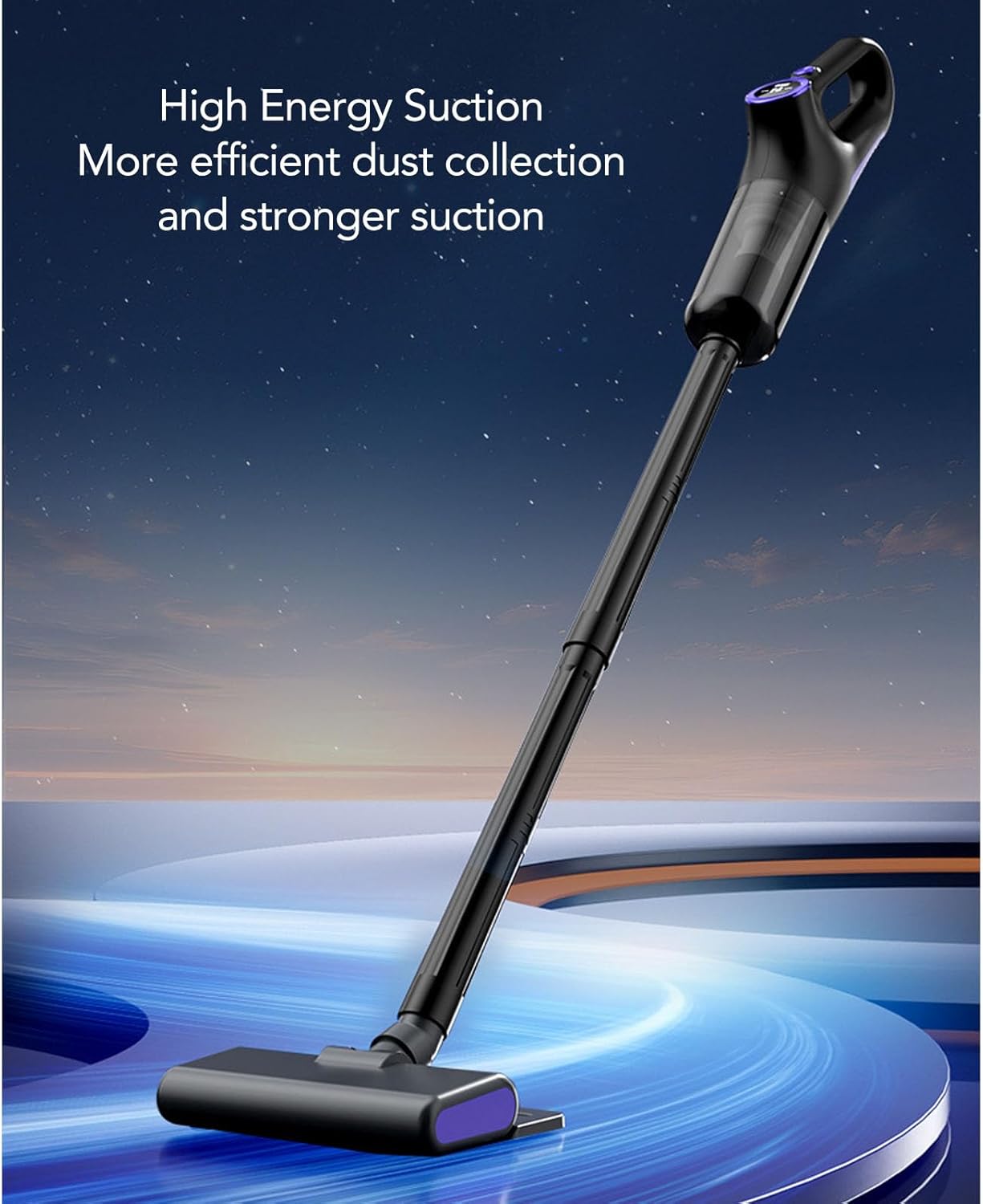 AYNEFY Cordless Vacuum Cleaner,Multifunctional 15kPA Powerful Suction Rechargeable Handheld Stick Vacuum Suction Drag Integrated Vacuum Cleaner for Hardwood Stairs Tile Floors