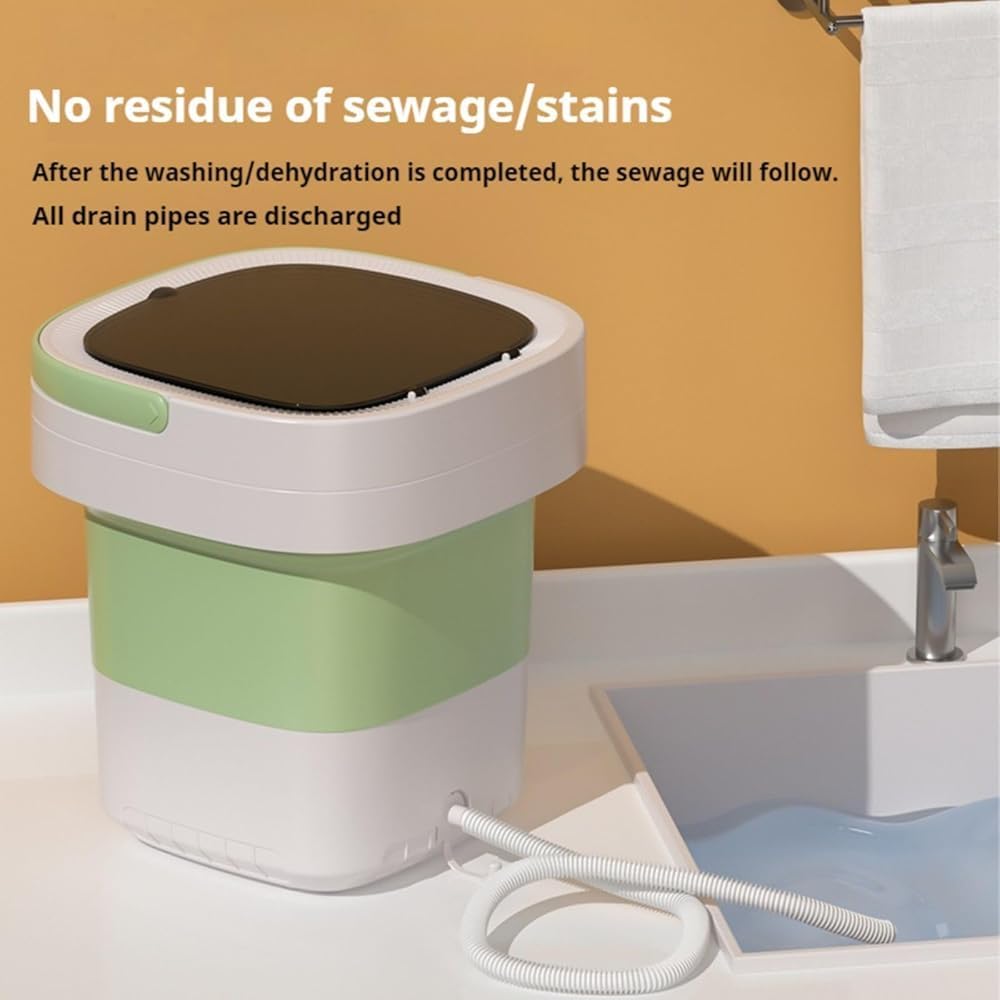 Upgraded 13L Portable Washing Machine, Washer and Dryer for Deep Cleaning of Underwear, Socks Suitable for Apartments, Dormitories, Hotels, RVs, Travel Laundry (Color:Purple)