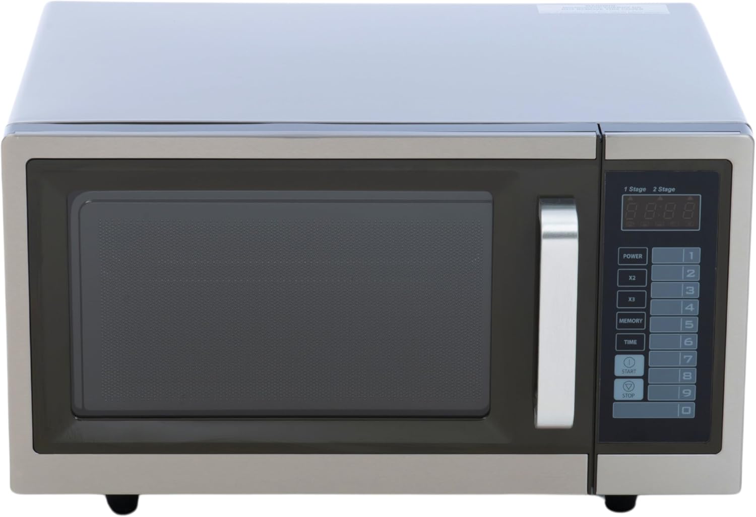 FSE Commercial Microwave with Digital Touch Pad Control, 1 Cubic Feet Interior, Stainless Steel, 1000 Watts, UL and NSF Approved