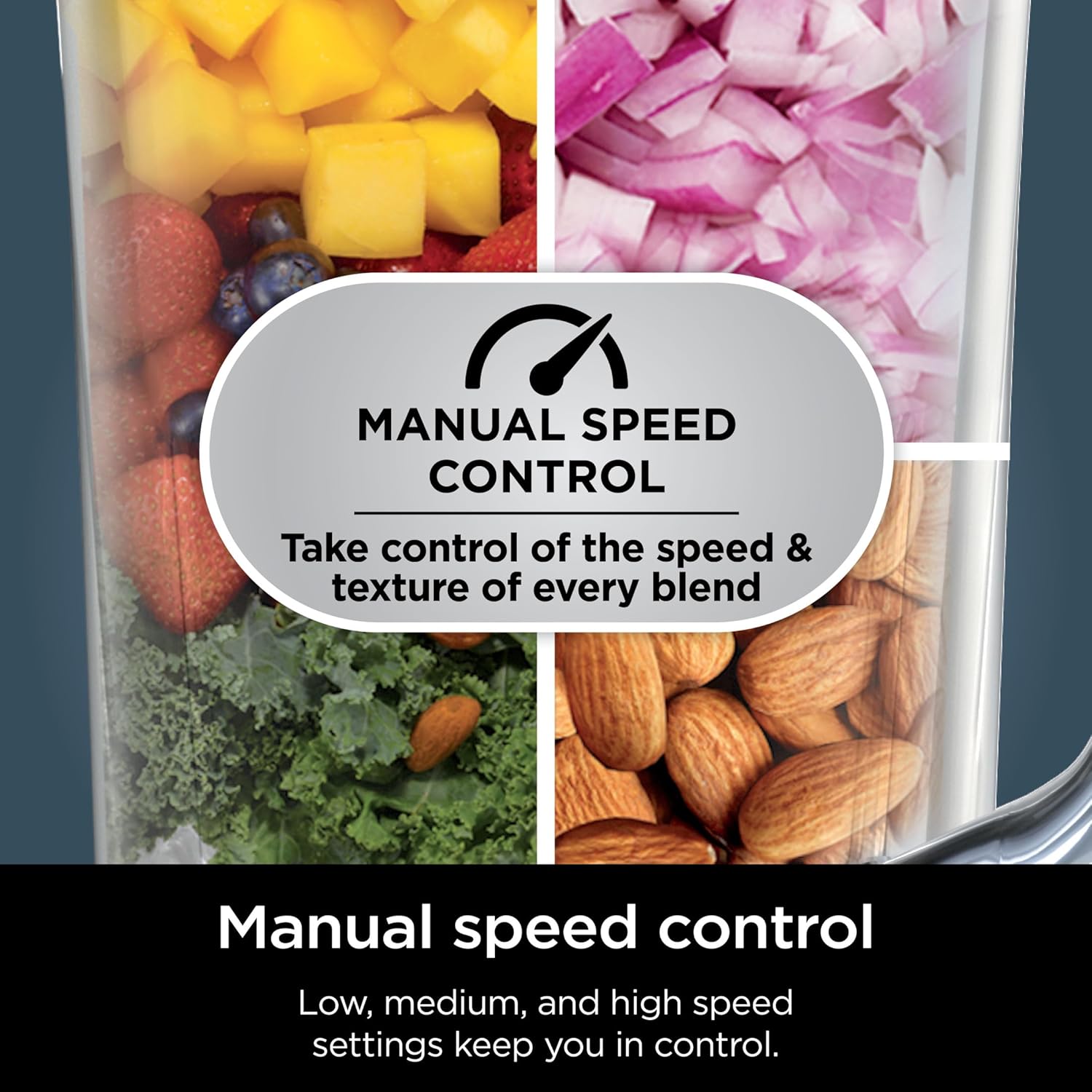 Ninja Detect Power Blender + Personal Single-Serve (TB 300), BlendSense Technology, Kitchen Countertop, 72 oz. full-size pitcher, 24 oz. single-serve cup, Liquid Detect, Silver