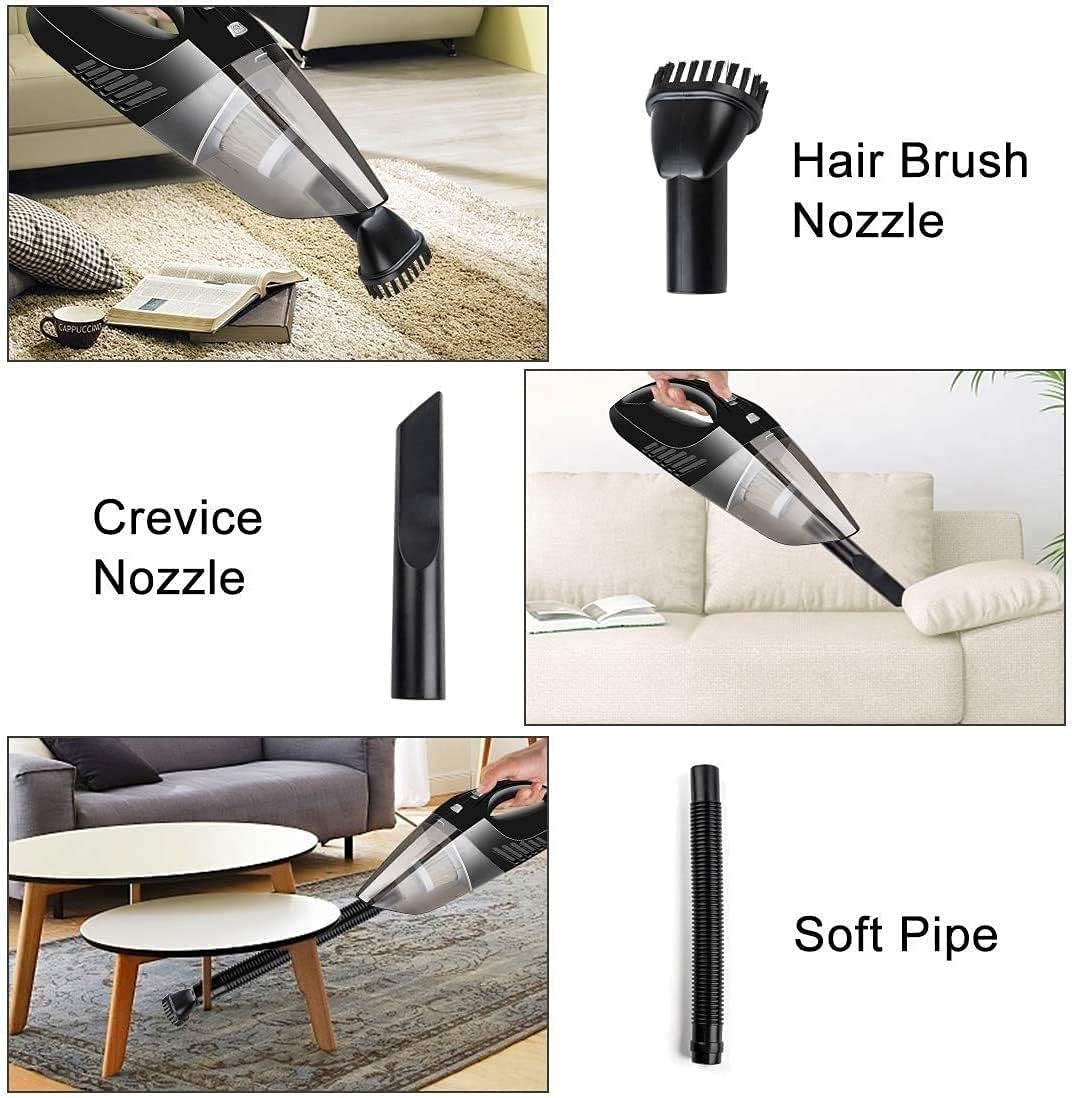 Handheld Vacuum Cordless, High Power 4000PA, Hand Vacuum Cleaner, Hand Held Vacuum Cleaner, 2200mAh Battery, Very Suitable for Pet Hair, Sofa, Car and Any Corner