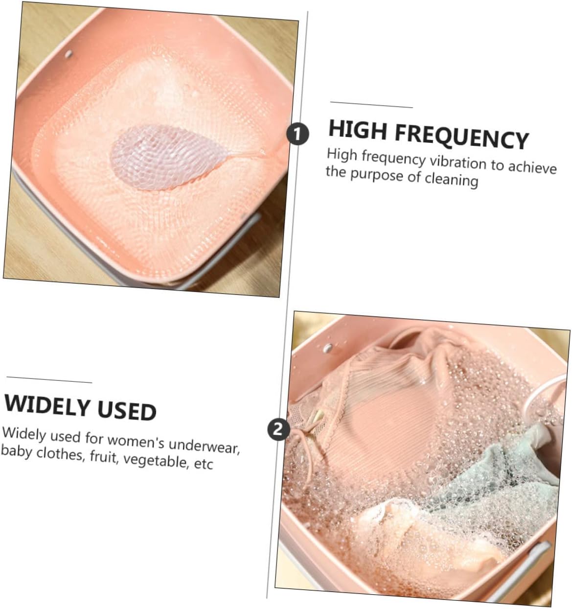 1pc Portable Mini Washer Underwear Washing Machine for Clothes Apparel Fruits Vegetables Compact Design Auto Shut off for Camping Apartment Use