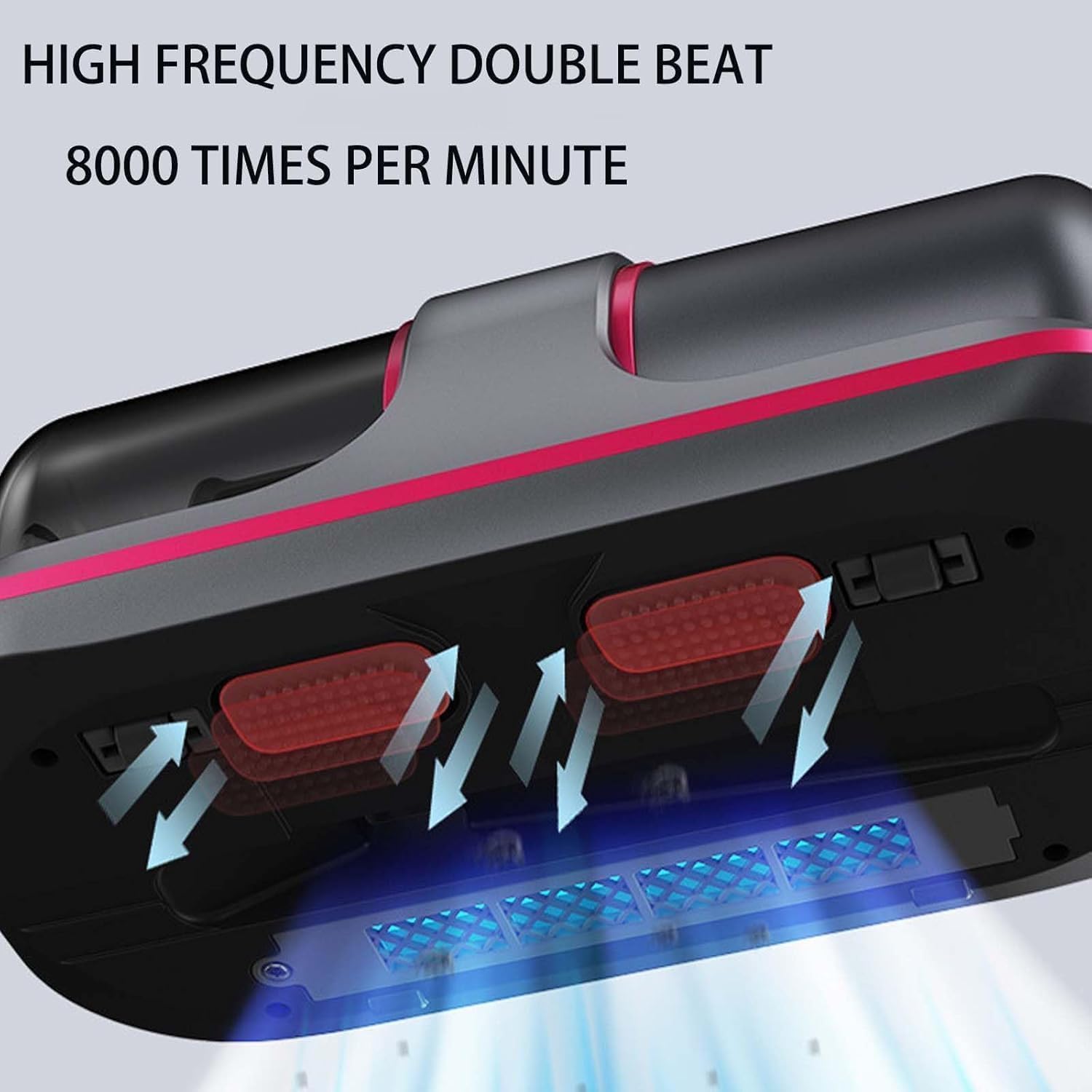 Bed Vacuum, 12000pa Bed Vacuum, Mattress Cleaner Machine Deep Cleaner with UV-C Light, 8000 Vibrations per Minute for Mattress/Sofa/Pet Hair/Carpet (Green)