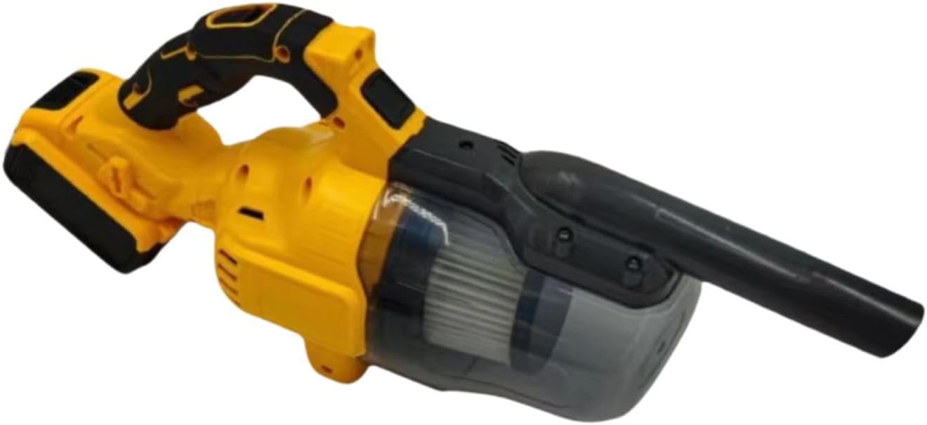 Handheld Vacuum, Car Vacuum Cleaner, Cleaning Tool, Compact Powerful Portable Strong Suction for Workshop, Home, Carpet, Yellow