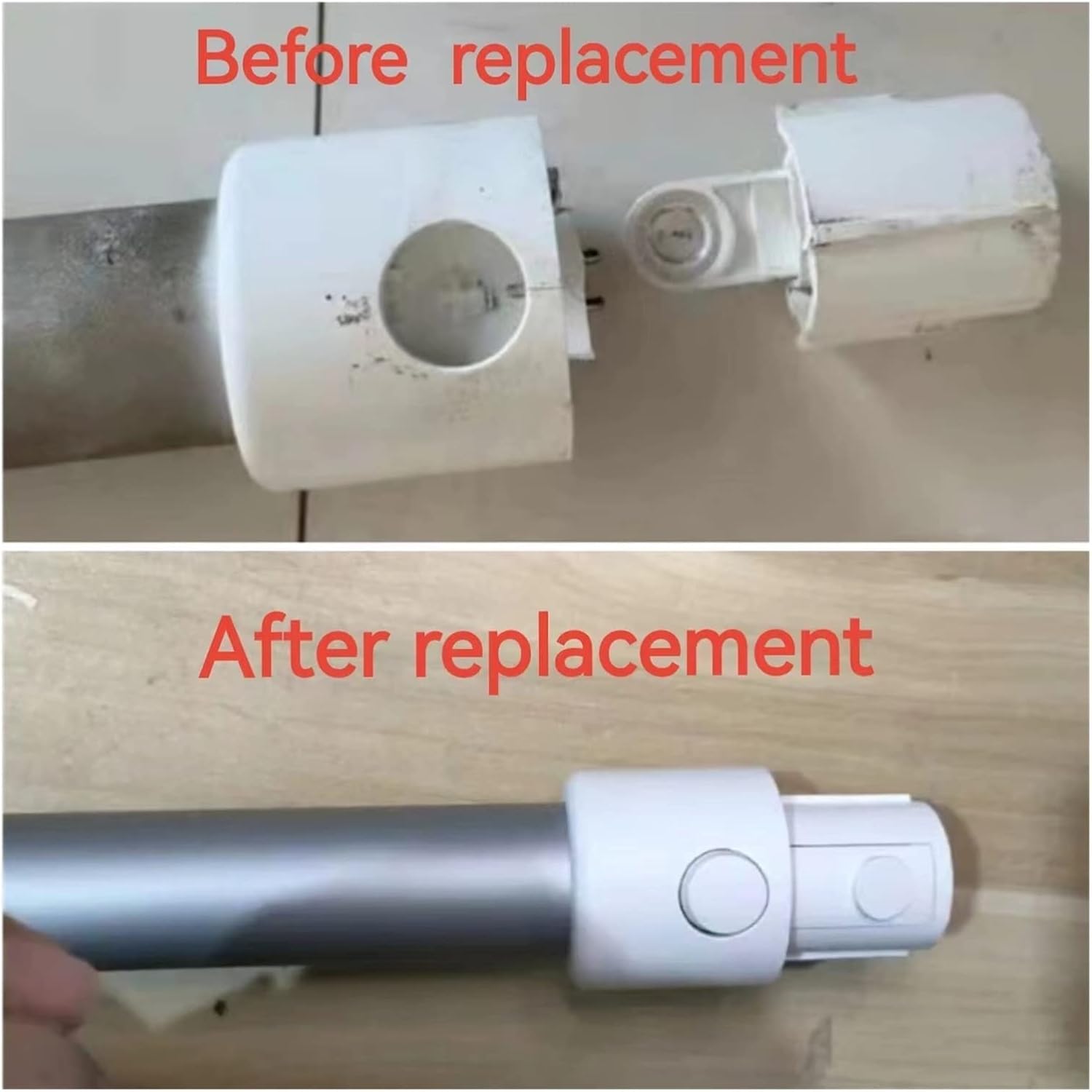 MeyeLo Cordless Vacuum Cleaner Aluminum Pipe Joint,Extension Pipe,Telescopic Rod Accessories.Compatible for Xiaomi 1C.Compatible for Mijia G9/G10 (Color : Tube)