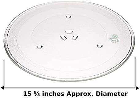 GLOB PRO SOLUTIONS 8205992 Try Cook Glass Plate 15 ⅜ Compatible with Kitchenaid Microwave glas AP3868247 PS990918 EAP990918