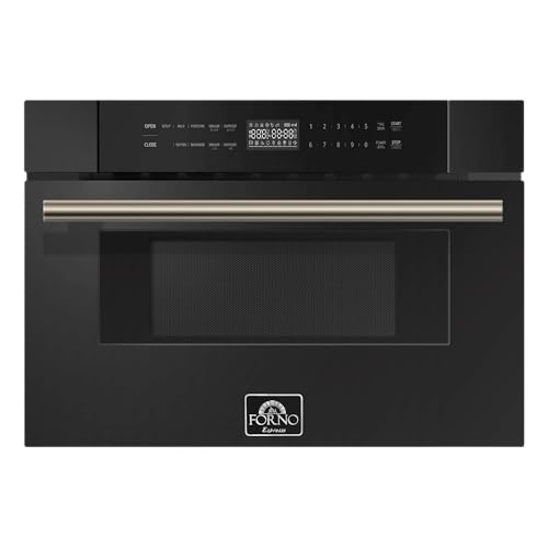 FORNO Capoliveri Espresso Black 30 Inch 1000 Watts Microwave Drawer 1.2 cu.ft.
