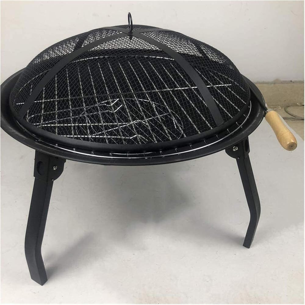 Fire Pit Fire Pits Outdoor Wood Burning Fire Pits Outdoor, Multifunctional Garden Terrace Fire Bowl Heater with Mesh Screen