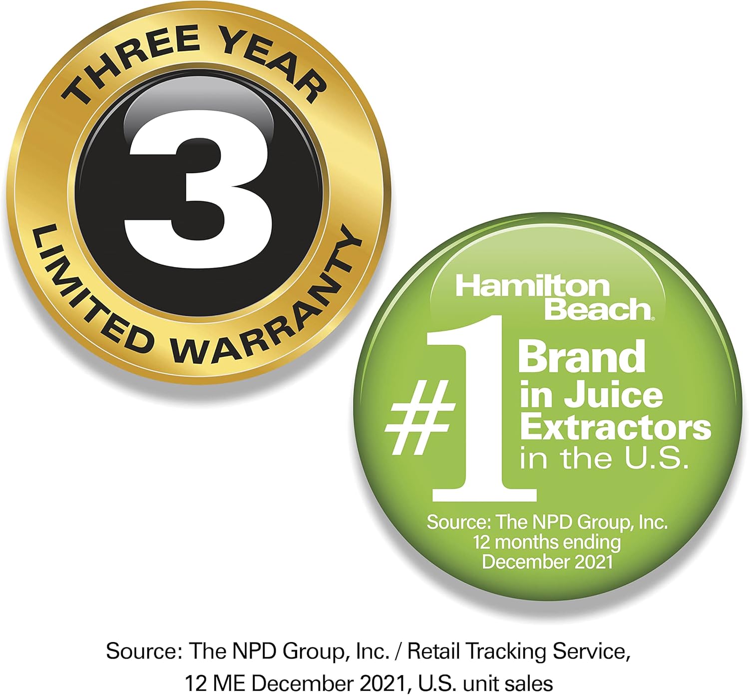 Hamilton Beach Juice & Blend 2-in-1 Juicer Machine and 20 oz. Blender, Big Mouth Large 3” Feed Chute for Whole Fruits and Vegetables, Easy to Clean, Centrifugal Extractor, 800W Motor, Black (67970)