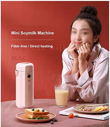 Mini Automatic Soymilk Maker Machine Multi-Function Electric Juicer Blender Kitchen Stainless Steel Cooking Cup Filter-Free(D)